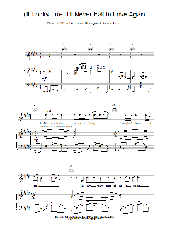 (It Looks Like) I'll Never Fall In Love Again von Tom Jones (Download) 