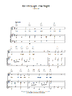 All Through The Night (Chorus Only) von Johann Sebastian Bach (Download) 