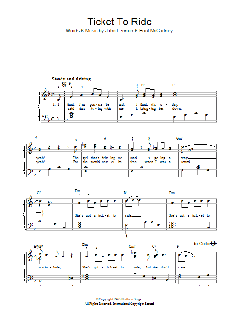 Ticket To Ride von The Beatles (Download) 