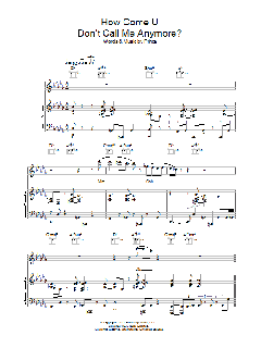 How Come U Don't Call Me Anymore von Prince (Download) 