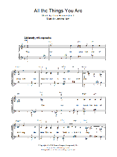 All The Things You Are von Jerome Kern (Download) 