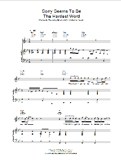 Sorry Seems To Be The Hardest Word von Elton John (Download) 