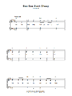 Baa Baa Black Sheep von Traditional (Download) 