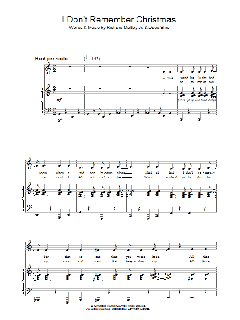 I Don't Remember Christmas von James Horner (Download) 