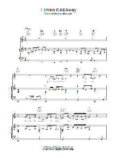 I Threw It All Away von Norman Gimbel (Download) 