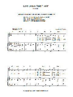 Lord Jesus Said 'I Am' von Bear McCreary (Download) 