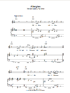 Allergies von Irving Berlin (Download) 