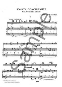 Sonata Concertante von Xavier Montsalvatage 