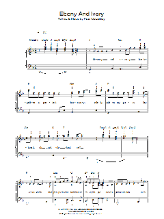 Ebony And Ivory von Stevie Wonder (Download) 