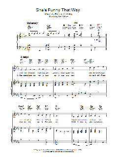 She's Funny That Way von Richard A. Whiting (Download) 