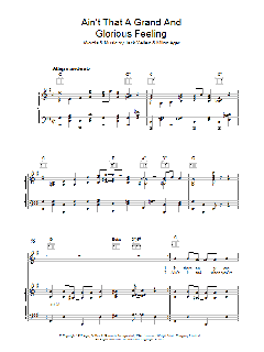 Ain't That A Grand And Glorious Feeling von Jack Yellen (Download) 