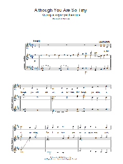 Although You Are So Tiny von Carl Teike (Download) 