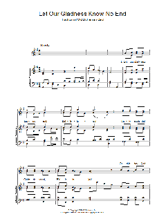 Let Our Gladness Know No End von Christopher Norton (Download) 