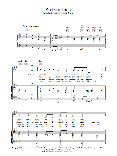 Sixteen Tons von Merle Travis (Download) 