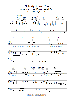 Nobody Knows You When You're Down And Out von Bob Dylan (Download) 