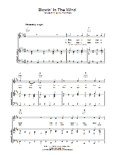 Blowin' In The Wind von Bob Dylan (Download) 