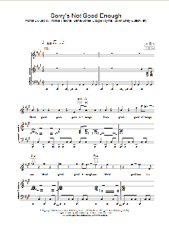 Sorry's Not Good Enough von McFly (Download) 