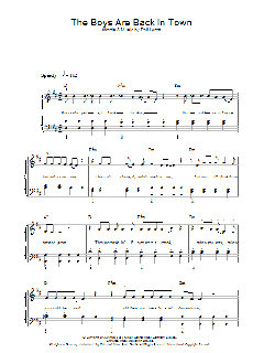 The Boys Are Back In Town von Thin Lizzy (Download) 