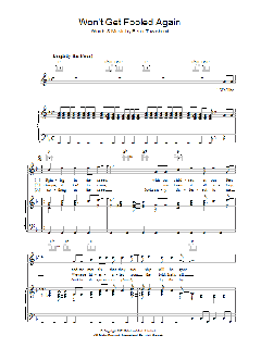 Won't Get Fooled Again von The Who (Download) 