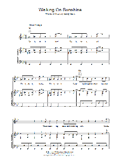 Walking On Sunshine von Jule Styne (Download) 