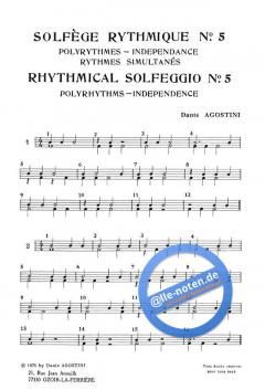 Solfege Rythmique No. 5 von Dante Agostini 