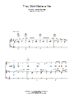 They Didn't Believe Me von Jerome Kern (Download) 