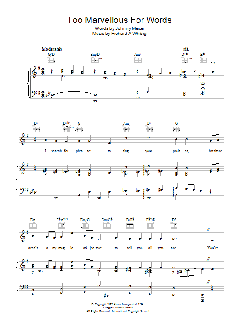 Too Marvellous For Words von Johnny Mercer (Download) 