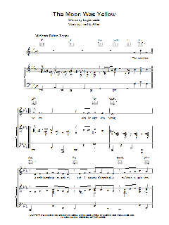 The Moon Was Yellow von Edgar Leslie (Download) 