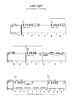 Last Night von Claude Debussy (Download) 