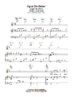 Agua De Beber (Drinking Water) von Antonio Carlos Jobim (Download) 