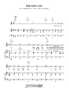 Bye Bye Love von Mike Batt (Download) 