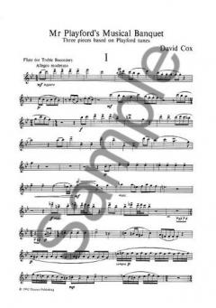 Mr. Playford's Musical Banquet von David Cox 