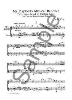 Mr. Playford's Musical Banquet von David Cox 