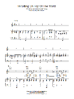 I'm Sitting On Top Of The World von Al Jolson (Download) 