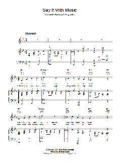 Say It With Music von Don Schlitz (Download) 