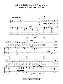 What A Diff'rence A Day Made von Maria Grever (Download) 