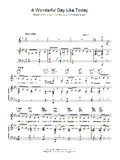 A Wonderful Day Like Today von Leslie Bricusse (Download) 