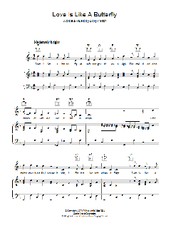 Love Is Like A Butterfly von Charles Wesley (Download) 