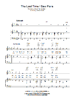 The Last Time I Saw Paris von Jerome Kern (Download) 