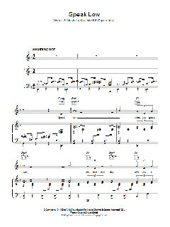 Speak Low von Kurt Weill (Download) 