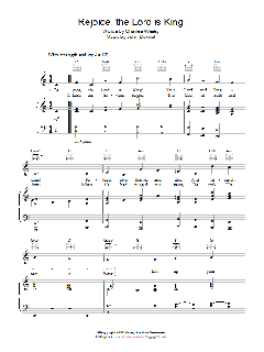 Rejoice The Lord Is King von Charles Wesley (Download) 