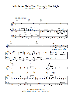 Whatever Gets You Through The Night von John Lennon (Download) 