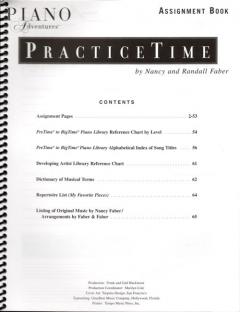 Piano Adventures: Practice Time Assignment Book von Randall Faber 