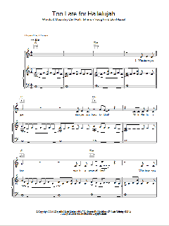 Too Late For Hallelujah von Boyzone (Download) 