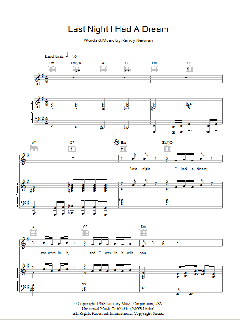 Last Night I Had A Dream von Randy Newman (Download) 