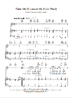 Take Me Or Leave Me von Jonathan Larson (Download) 