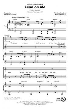 Lean On Me von Kirk Franklin (Download) 