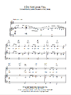 I Do Not Love You von Anthony Newley (Download) 
