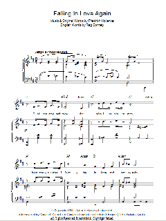 Falling In Love Again (Can't Help It) von Marlene Dietrich (Download) 