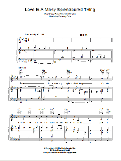 Love Is A Many Splendoured Thing von Sammy Fain (Download) 